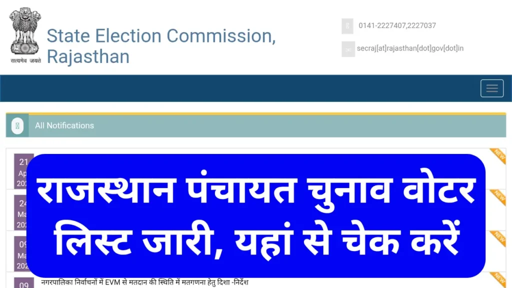 Rajasthan Panchayat Chunav 2026