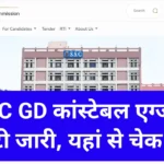 SSC GD Constable Exam City 2026